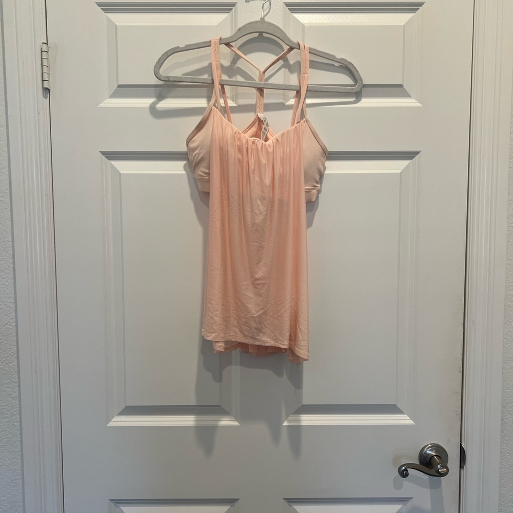 Lululemon Flow Y 2-in-1 Tank - Pink 8 NWT